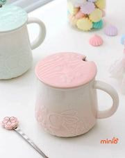 Ly cốc thỏ hoa 097C