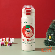 Bình giữ nhiệt Noel nút bấm