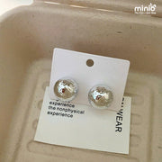 Bông tai xi 925 tròn trơn