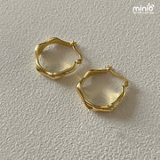 Bông tai xi 925 tròn trơn