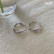 Bông tai xi 925 tròn trơn