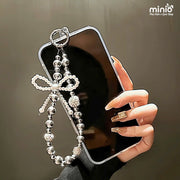 Dây đeo điện thoại hạt châu nơ