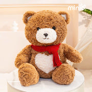 Gấu Teddy khăn len đỏ lông cừu