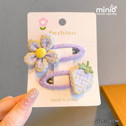 Set kẹp hoa vải cute