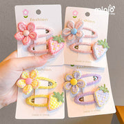 Set kẹp hoa vải cute