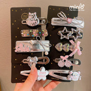 Set kẹp mái ánh bạc