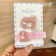 Set kẹp tóc gấu thỏ