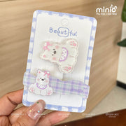 Set kẹp tóc gấu thỏ
