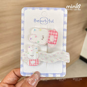 Set kẹp tóc gấu thỏ