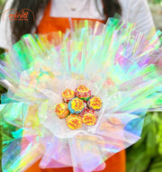 Bó hoa kẹo mút hologram