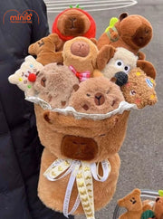 Bó hoa thú Capybara lớn DH