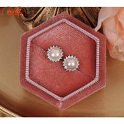 Bông tai ngọc trai xi 925 048090