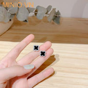 Bông tai cỏ 4 lá 014MY