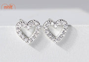 Bông tai xi 925 trái tim thiên nga 01648MH