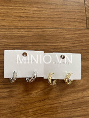 Bông tai xi 925 trơn 049100