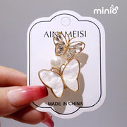 Cài áo 2 bướm vàng hạt ngọc 1120MH