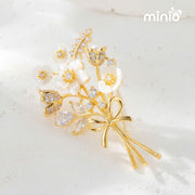 Cài áo bó hoa đính đá 0990MH