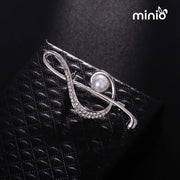 Cài áo nốt nhạc đính đá 0640MH