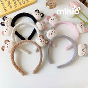 Cài tóc 2 gấu má hồng