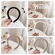 Cài tóc 2 gấu má hồng