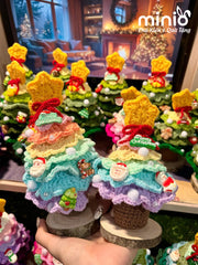 Cây thông Noel len handmade 7 tầng