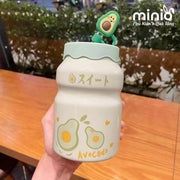 Ly cốc sữa chua ống hút trái cây