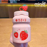 Ly cốc sữa chua ống hút trái cây