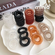 Set 2 cột tóc lò xo trà sữa 245VP