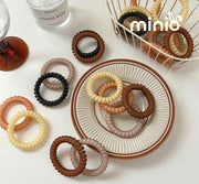 Set 2 cột tóc lò xo trà sữa 245VP