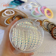 Set cột tóc lò xo màu hologram