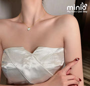 Dây chuyền titan màu gold vỏ sò