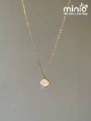 Dây chuyền titan màu gold vỏ sò