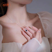 Dây chuyền titan 025 cỏ 4 lá