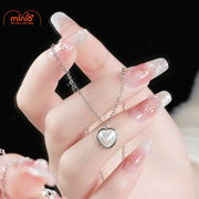 Dây chuyền titan 036 trái tim MY