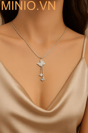 Dây chuyền titan 042 bướm thả bướm