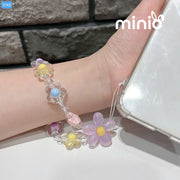 Dây đeo điện thoại hoa trong