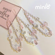 Dây đeo điện thoại nơ hồng