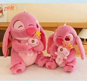 Stitch hồng ôm thỏ