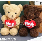 Gấu ôm tim lông xù