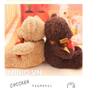 Gấu ôm tim lông xù