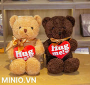 Gấu ôm tim lông xù