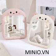 Gương gấu mèo để bàn DQ