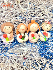 Hoa chibi đất sét MN