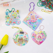 Hộp 5 móc khoá sticker kèm nhíp