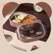 Hộp cơm 2 ngăn gấu nâu