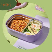 Hộp cơm 2 ngăn cà tím