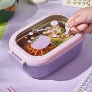 Hộp cơm 2 ngăn cà tím