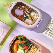 Hộp cơm 2 ngăn cà tím