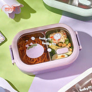 Hộp cơm 2 ngăn cà tím