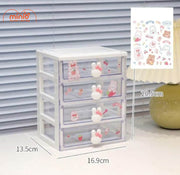 Kệ 4 tầng thỏ đeo nơ